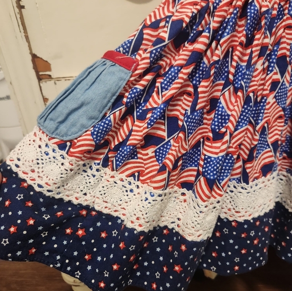 RicRac Ruffles patriotic dress - Picture 3 of 4